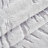 Plush Faux Fur Warm Sofa Cover with Waves Jacquard Textured Throw Blankets for Couch