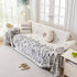Soft Woven Leaf Couch Blanket, Pet-friendly Sectional Sofa Slipcover For Cats Dogs