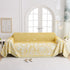 Soft Woven Leaf Couch Blanket, Pet-friendly Sectional Sofa Slipcover For Cats Dogs