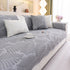 Sofa Cover for Leather & Fabric Couches, 3D Leaf Embossed Quilted Furniture Covers