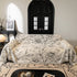 Large Floral Sofa Cover Throw Blanket, Plush Jacquard Non-Shedding Couch Cover for Pets