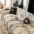 Large Floral Sofa Cover Throw Blanket, Plush Jacquard Non-Shedding Couch Cover for Pets