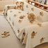 Cute Dog Pattern Chenille Sofa Throw Cover, Textured Woven Furniture Covers for Pets