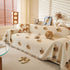 Cute Dog Pattern Chenille Sofa Throw Cover, Textured Woven Furniture Covers for Pets