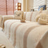 Modern Striped Couch Protector Blanket, Furniture Slipcover for L Shaped Sectionals