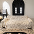 Large Floral Sofa Cover Throw Blanket, Plush Jacquard Non-Shedding Couch Cover for Pets