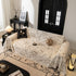Large Floral Sofa Cover Throw Blanket, Plush Jacquard Non-Shedding Couch Cover for Pets