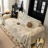Large Floral Sofa Cover Throw Blanket, Plush Jacquard Non-Shedding Couch Cover for Pets