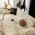 Large Floral Sofa Cover Throw Blanket, Plush Jacquard Non-Shedding Couch Cover for Pets