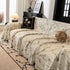 Large Floral Sofa Cover Throw Blanket, Plush Jacquard Non-Shedding Couch Cover for Pets