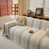 Modern Striped Sofa Throw Blanket, Lightweight Couch Cover for Summer Seating