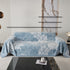 Chenille Jacquard Sofa Throw Cover with Tassels, All-Season Furniture Protector for Home and Office