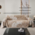 Chenille Jacquard Sofa Throw Cover with Tassels, All-Season Furniture Protector for Home and Office