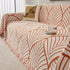 Maple Leaves Reversible Chenille Blanket Covers for Couch, Furniture Decoration Cover Sofa Slipcovers