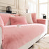 Faux Mink Velvet Luxury Fluffy Sofa Cushion, Winter Warm Thick Plush Non-slip Sofa Covers