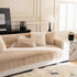 Faux Mink Velvet Luxury Fluffy Sofa Cushion, Winter Warm Thick Plush Non-slip Sofa Covers