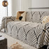 Maple Leaves Reversible Chenille Blanket Covers for Couch, Furniture Decoration Cover Sofa Slipcovers
