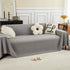 Teddy Throw Blanket and Stylish Slipcover for Couch, Waterproof Sofa Cover for Pets