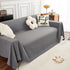 Teddy Throw Blanket and Stylish Slipcover for Couch, Waterproof Sofa Cover for Pets