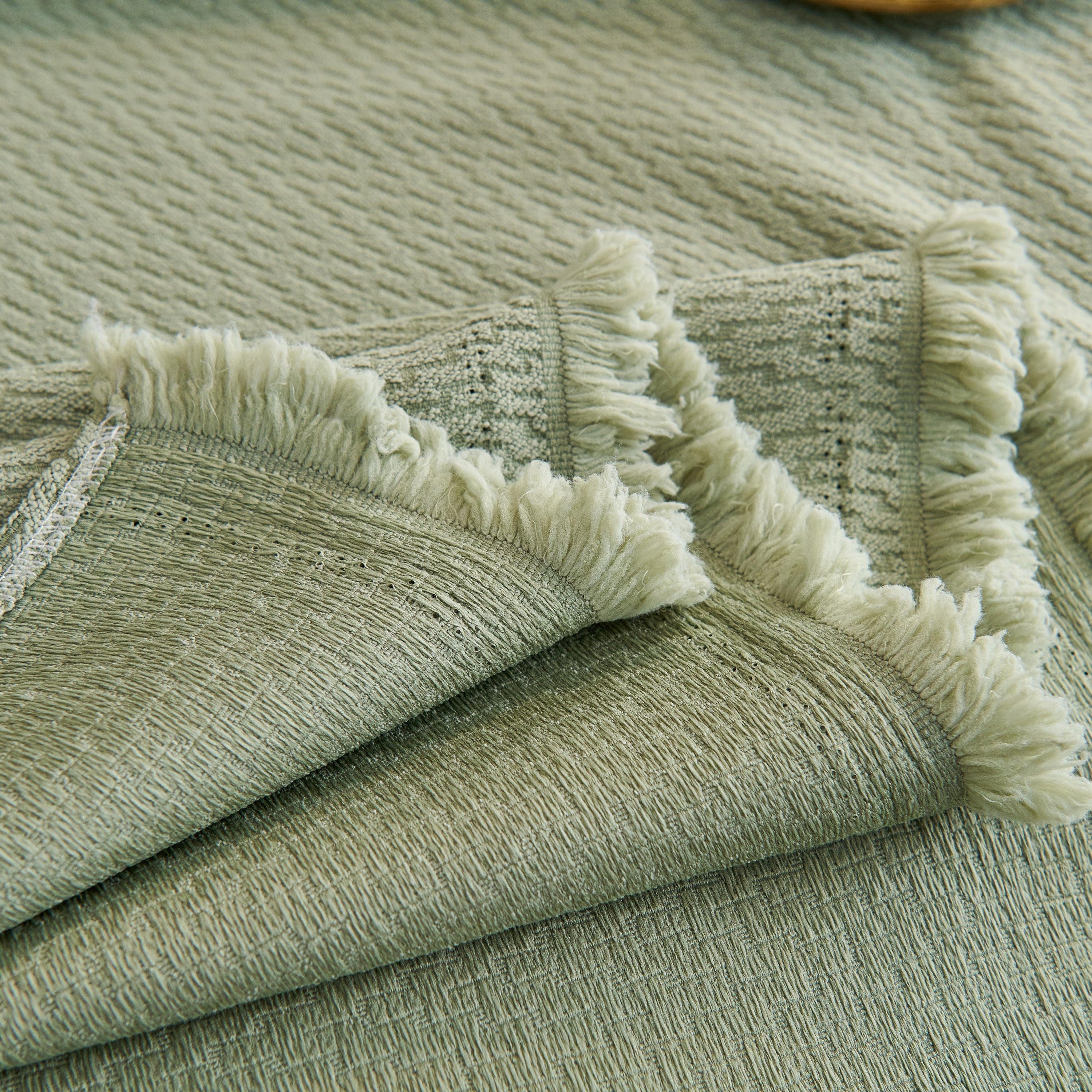 Waterproof Scratch Proof Herringbone Large Throw Blanket for Couch, Chenille Couch Cushion Covers for Pets