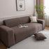 Plush Fleece Sofa Slipcover with 3D Wheat Pattern, Cozy High-Stretch Couch Cover