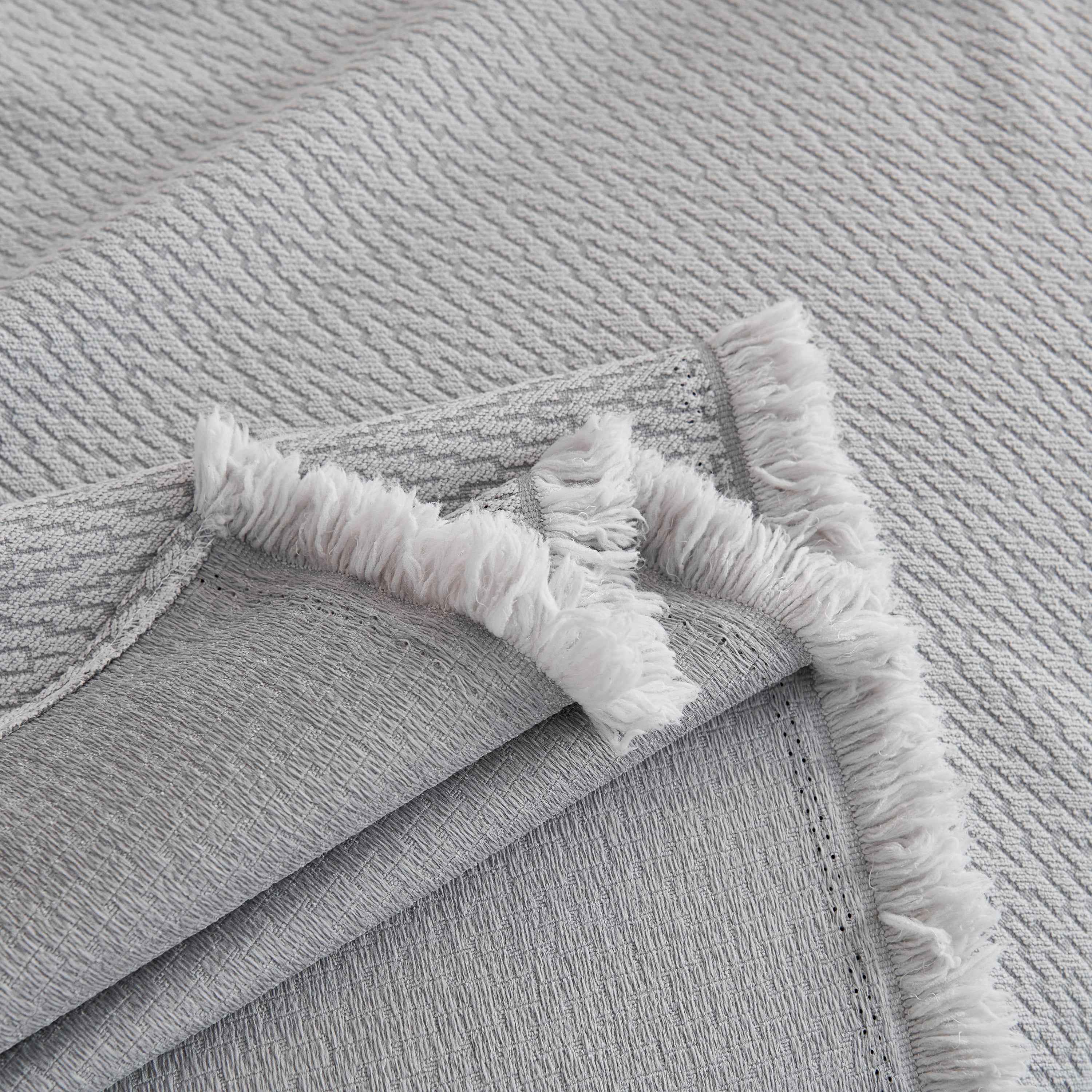 Waterproof Scratch Proof Herringbone Large Throw Blanket for Couch, Chenille Couch Cushion Covers for Pets