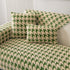 Winter Thickened Sherpa Fleece Houndstooth Sofa Cushion, Non-slip Sofa Cover with Plush