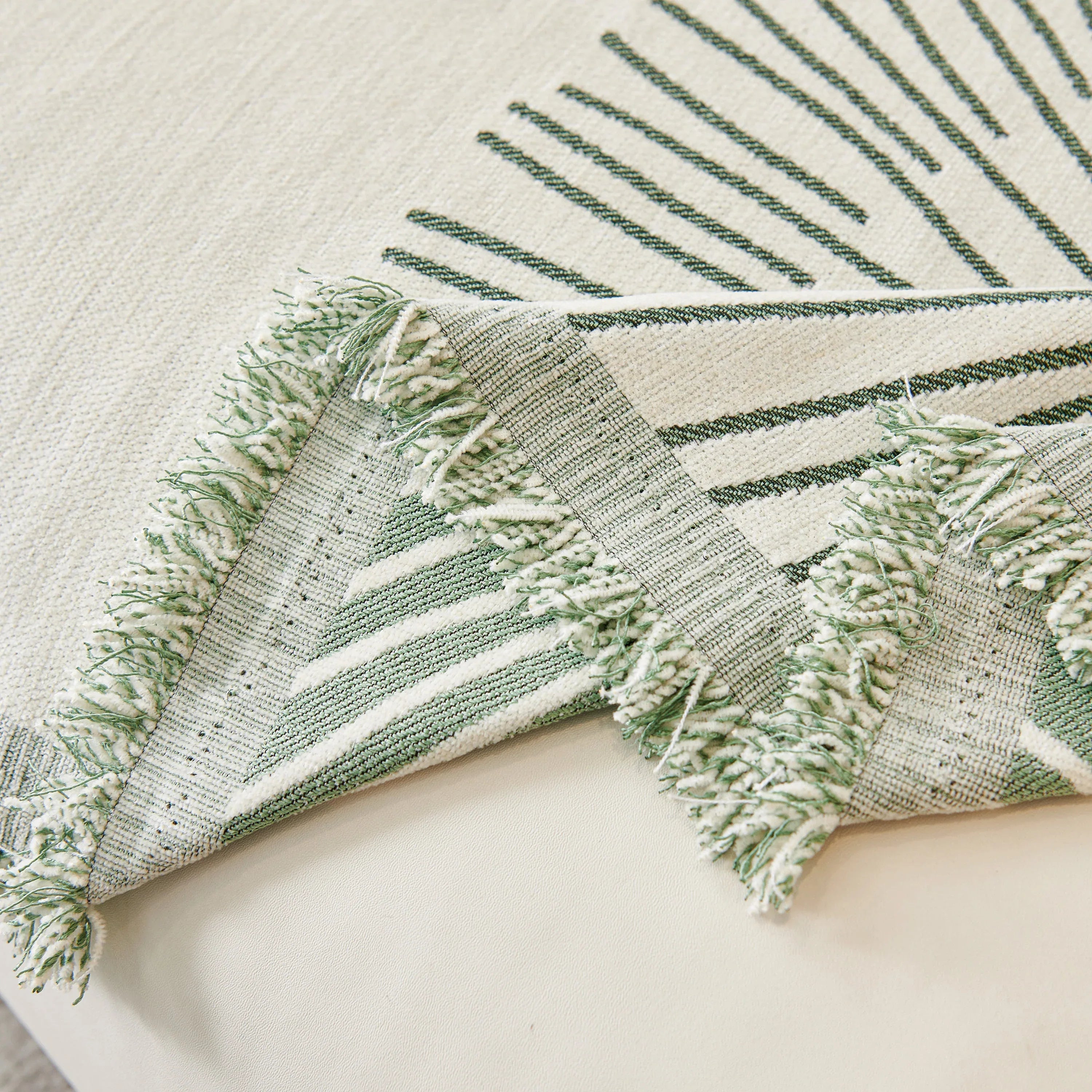 Dandelion Reversible Striped Couch Throw Cover for Living Room Pet Sofa Slipcovers Couch Protector - TaroTextile