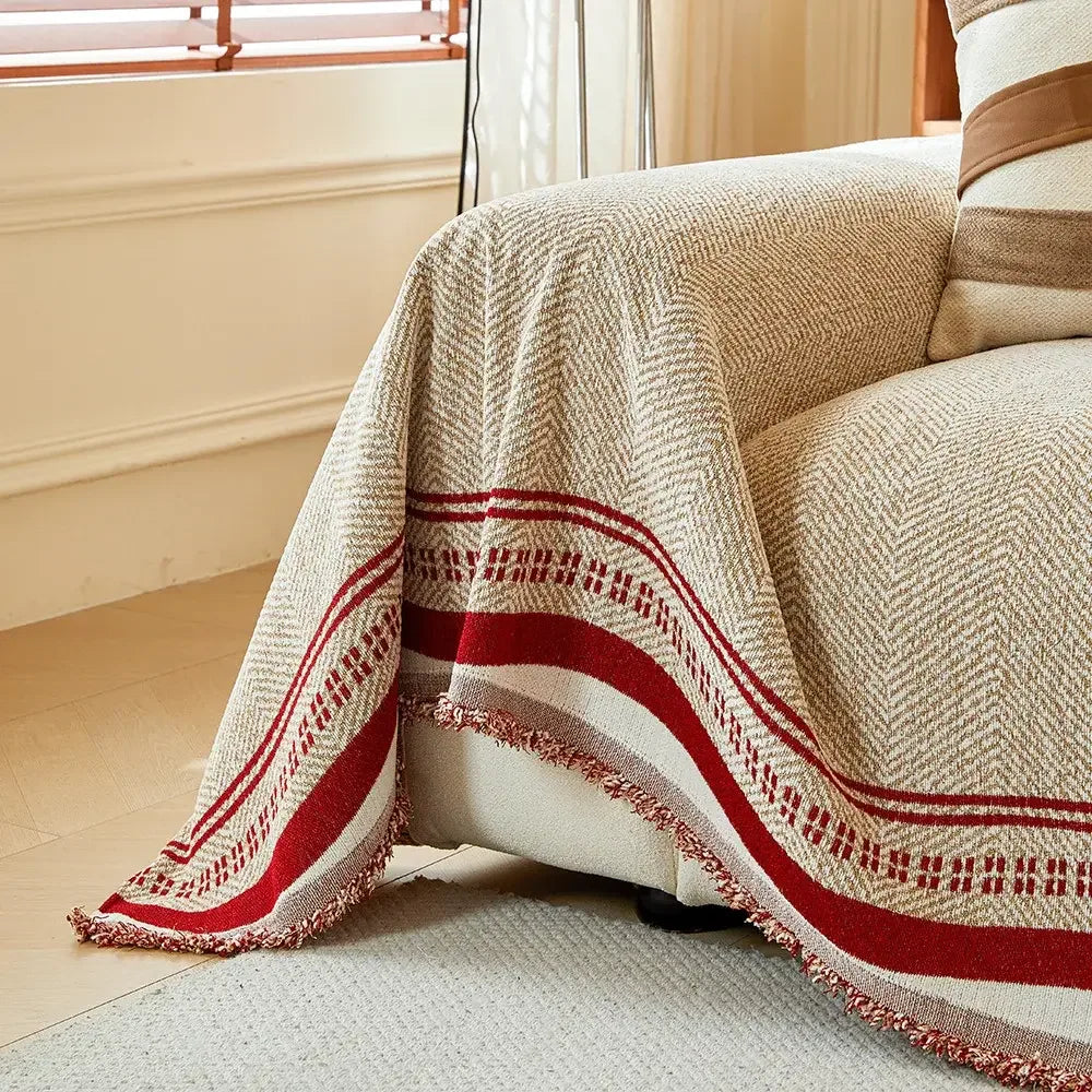 Durable Couch Chair Cover Sofa Blanket Slipcover for Reclining Furniture Protector - TaroTextile