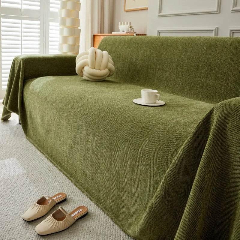 Durable Couch Cover for Pets Washable Cushion Couch Chenille Sofa Slipcover - TaroTextile