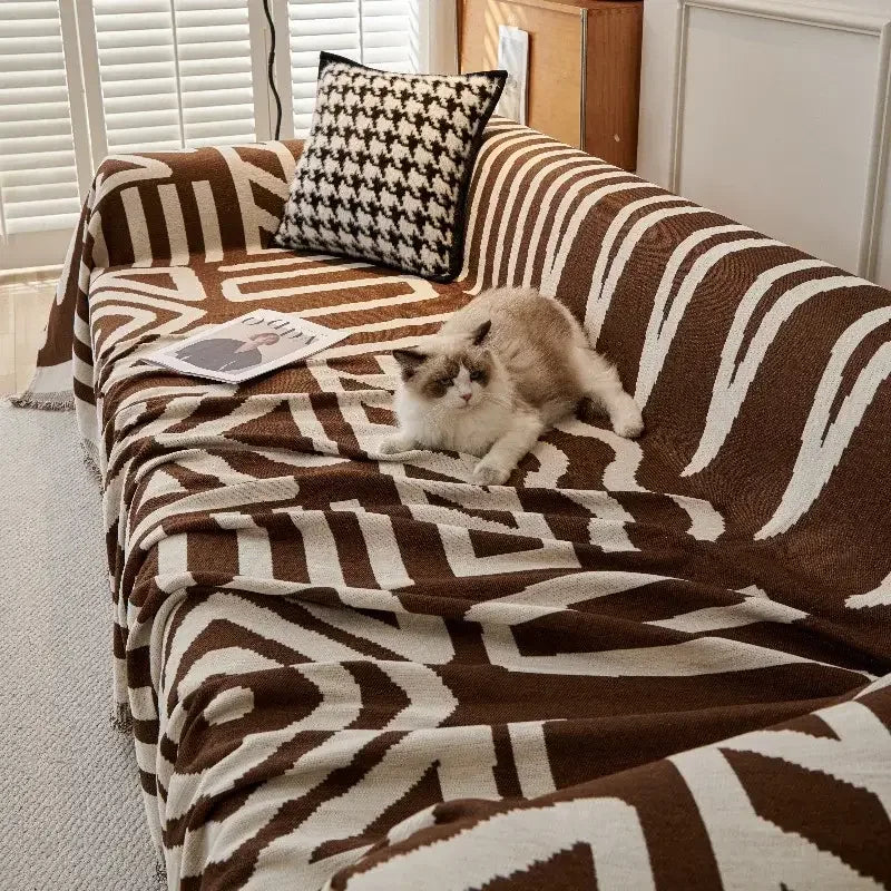 Durable Cushion Cover Anti-scratch Sofa Couch Cover Universal Sofa Blanket - TaroTextile