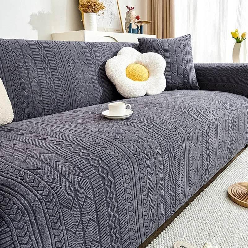 Elastic Cozy Sofa Cover Universal Anti-cat Scratch Couch Futon Cover - TaroTextile