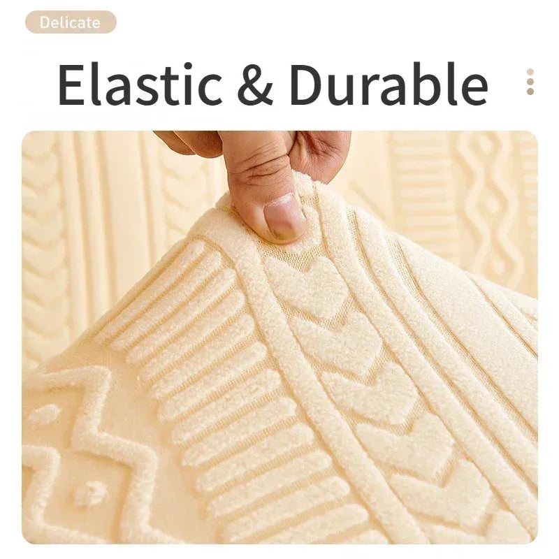 Elastic Cozy Sofa Cover Universal Anti-cat Scratch Couch Futon Cover - TaroTextile