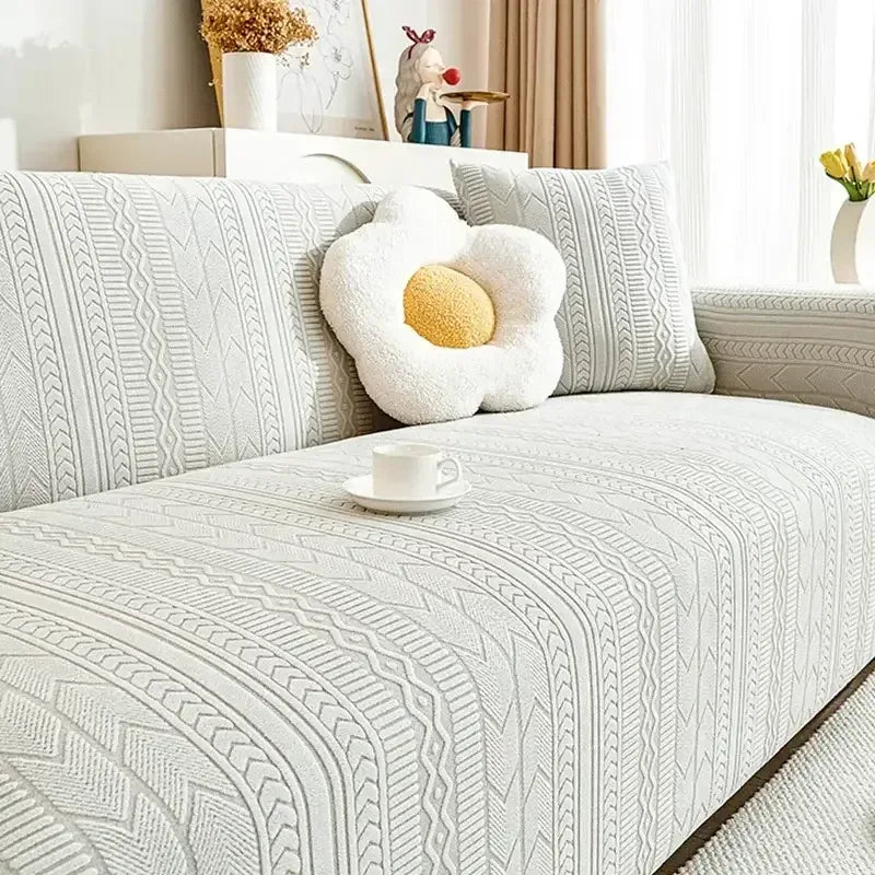 Elastic Cozy Sofa Cover Universal Anti-cat Scratch Couch Futon Cover - TaroTextile