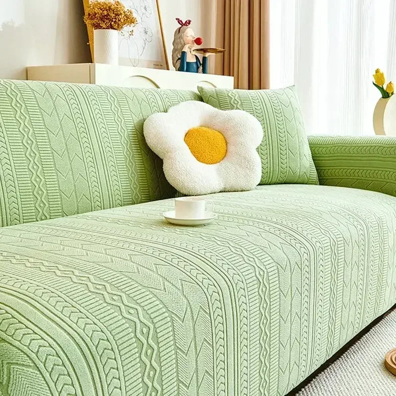 Elastic Cozy Sofa Cover Universal Anti-cat Scratch Couch Futon Cover - TaroTextile
