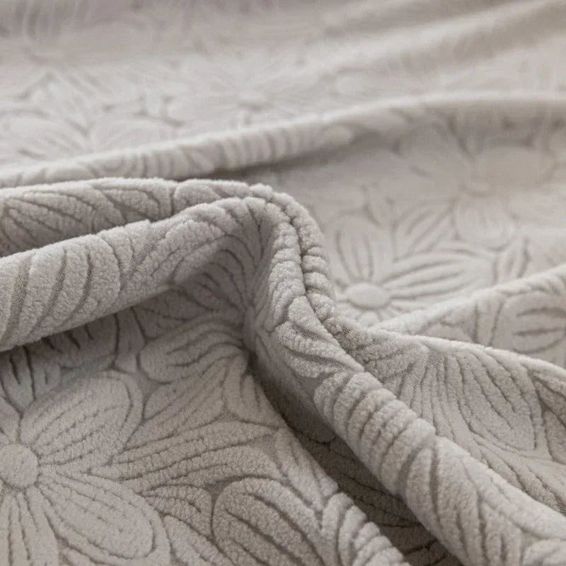Elastic Floral Couch Slipcover Jacquard Stretchy Non-Slip Furniture Protector - TaroTextile