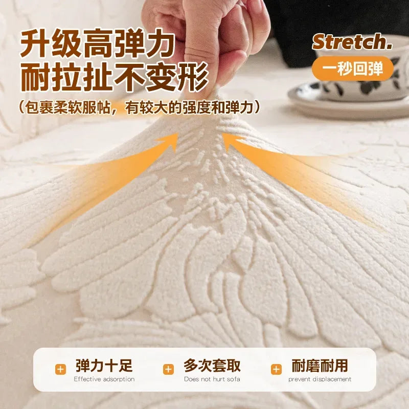 Elastic Sofa Cover Anti-cat Scratch Slipcover Stretchy Chair Cushion Cover - TaroTextile