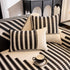 Vertical Stripes Sectional Sofa Cover Slipcover - Non-Slip, Fits L-Shape Couches
