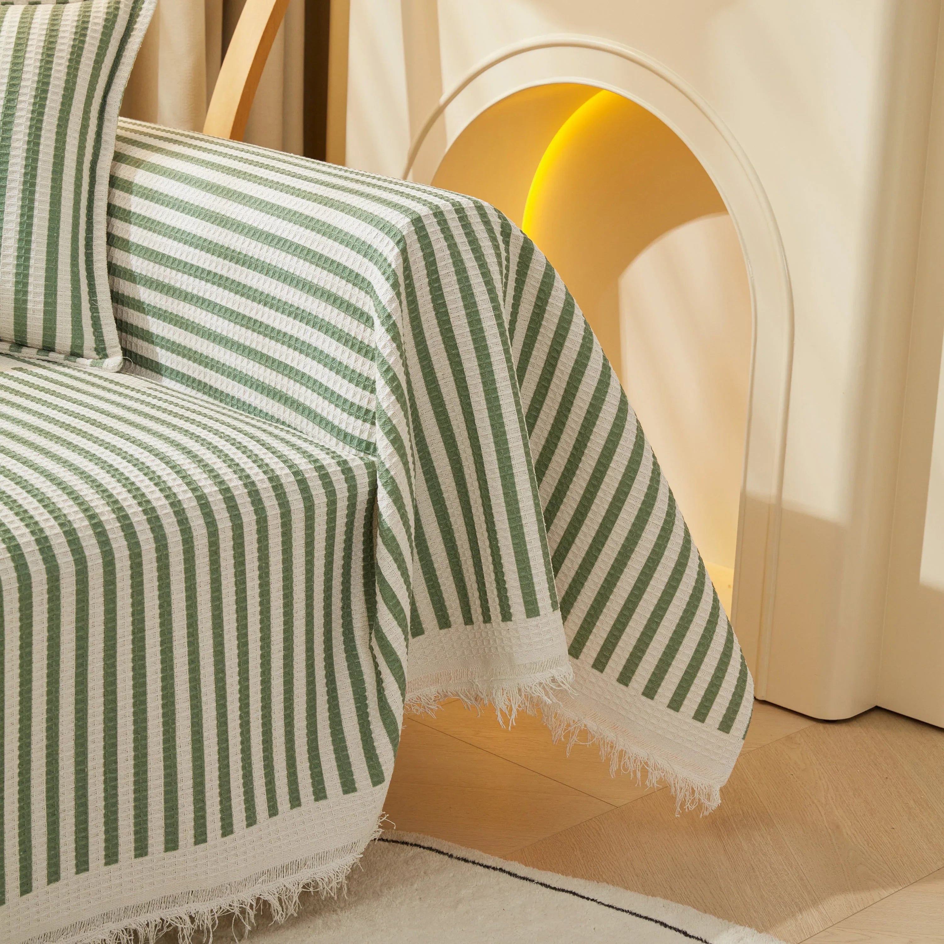 Furniture Covers for Pets, Waffle Lattice Fabric Sofa Throw, Couch Cover Blanket Throw - TaroTextile