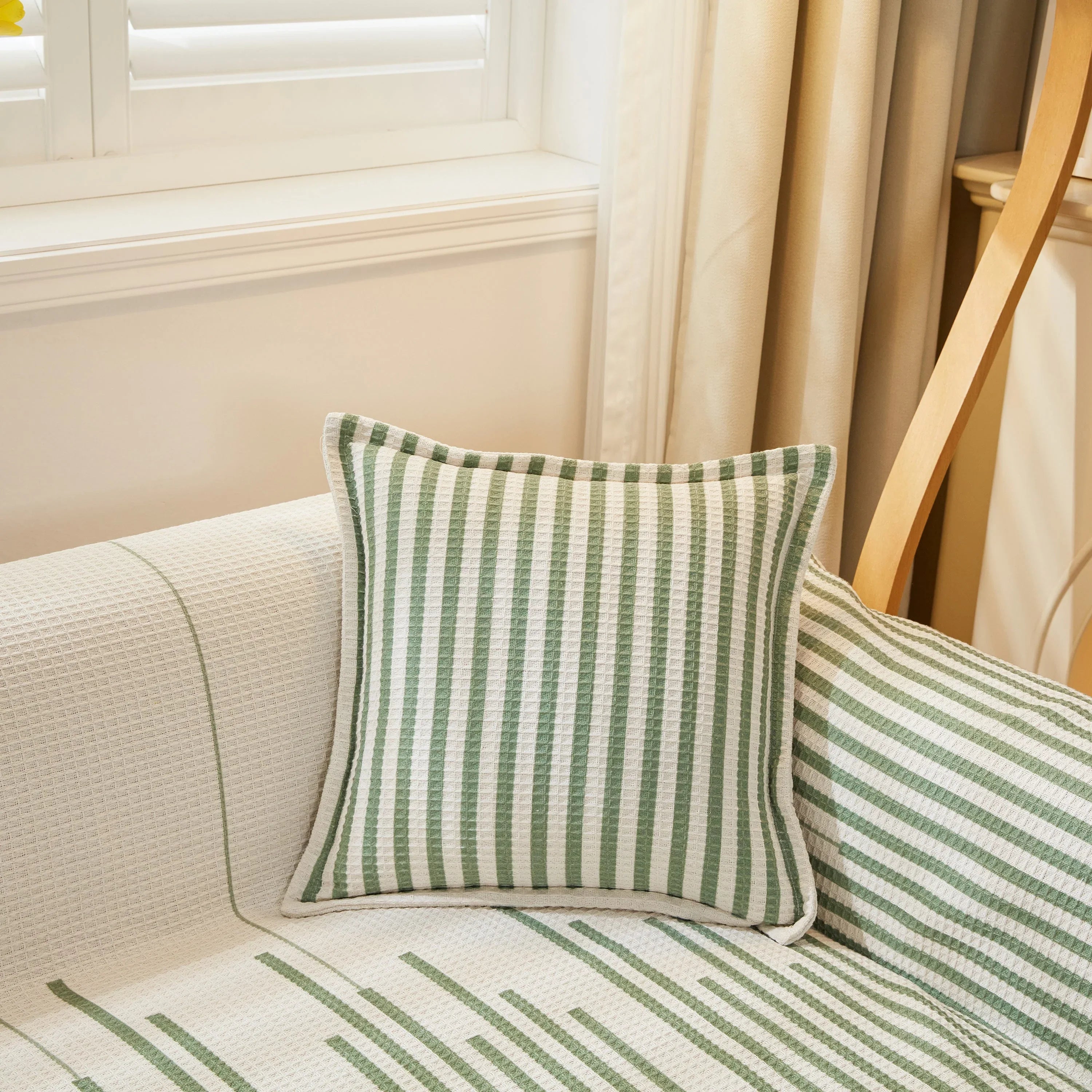 Furniture Covers for Pets, Waffle Lattice Fabric Sofa Throw, Couch Cover Blanket Throw - TaroTextile