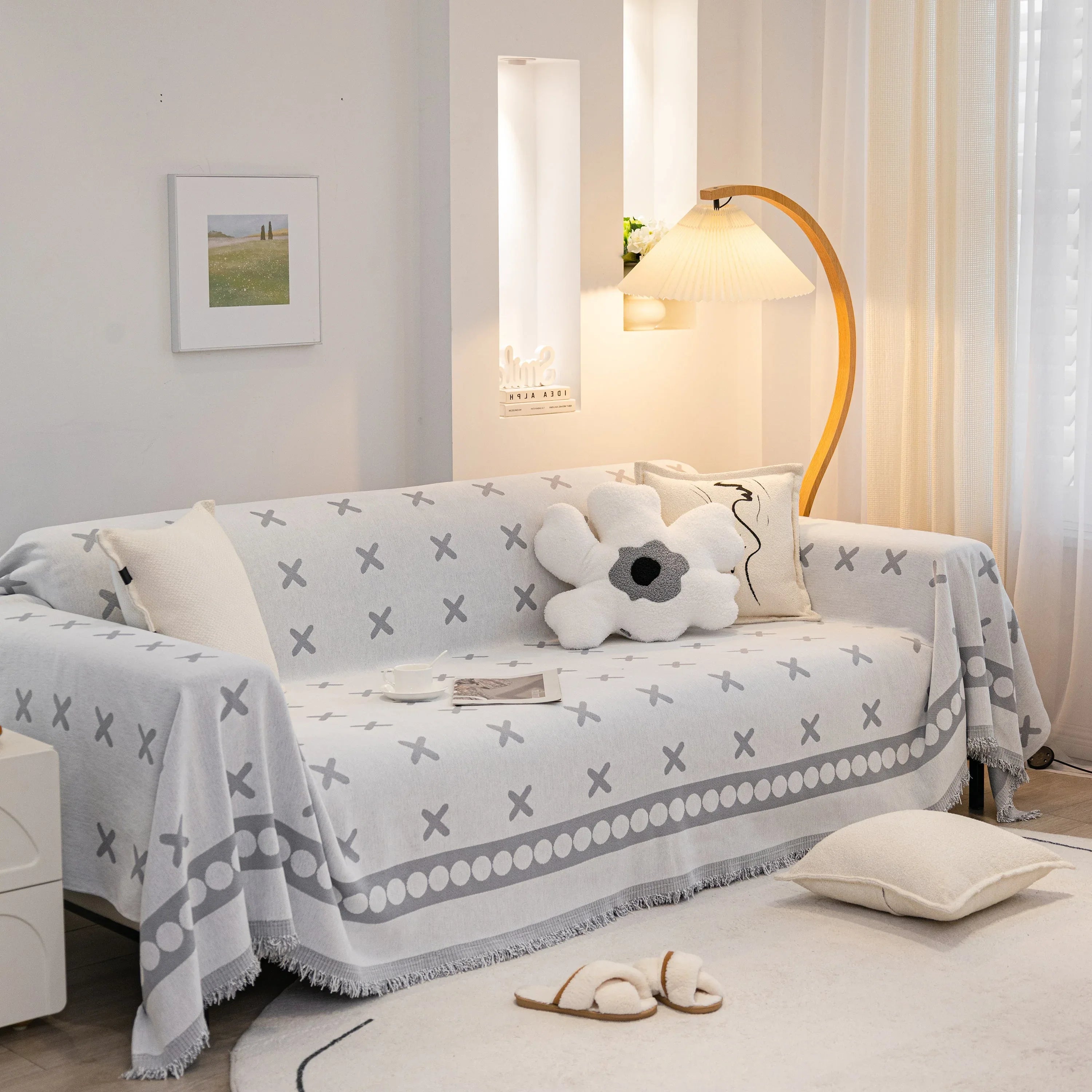 Furniture Pet Protector Couch Cover Throws for Sectional Couch, Couch Cover for Most Shape Sofas - TaroTextile