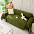 Solid Color Chenille Sofa Throw Blanket, Soft & Plush Decorative Couch Throw Cover