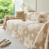 Plush Floral Sofa Throw Cover, Thick Soft Couch Protector Throw Couch for Dogs, Kids