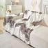 Leaf Printed Slipcover Sofa Covers, Universal Couch Throw Cover, Pets Furniture Protector for Home Decor
