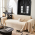 Herringbone Chenille Couch Cover Blanket Soft Durable Throw Sofa Protector with Tassel