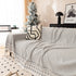 Chenille Jacquard Sofa Throw Blanket Cover Soft Polyester Weave Couch Throw Cover for Pets Dog Kids