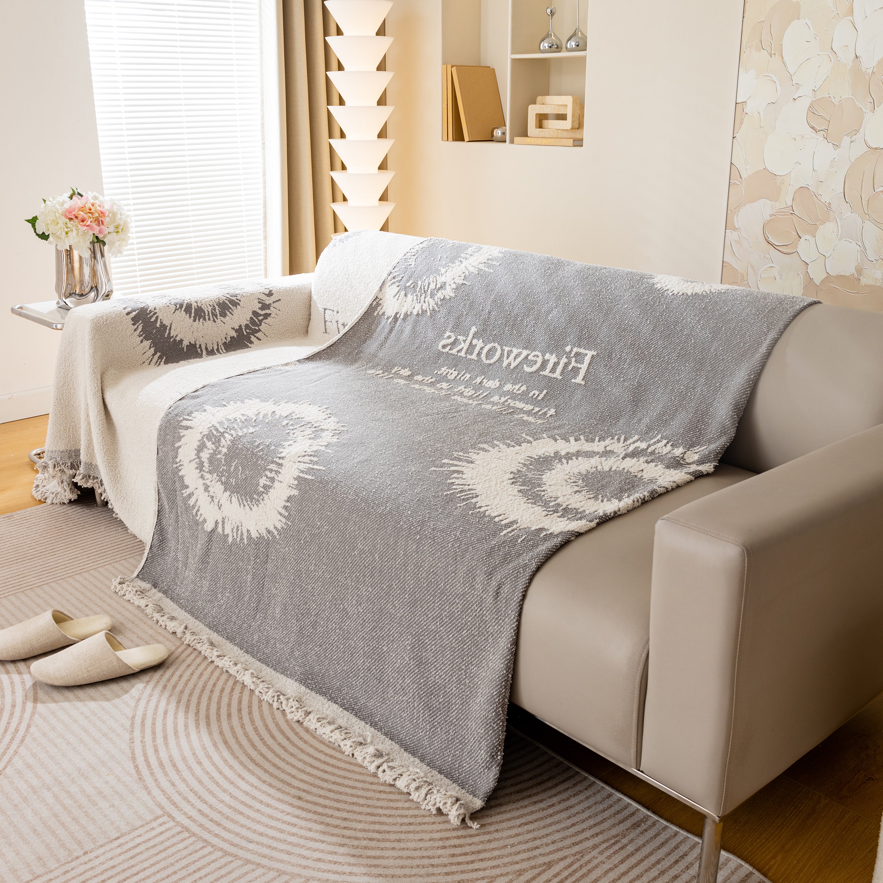 Fireworks Reversible Couch Cover Blankets Furniture Covers Washable Sectional Couch Covers