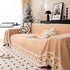Chenille Jacquard Sofa Throw Blanket Cover Soft Polyester Weave Couch Throw Cover for Pets Dog Kids