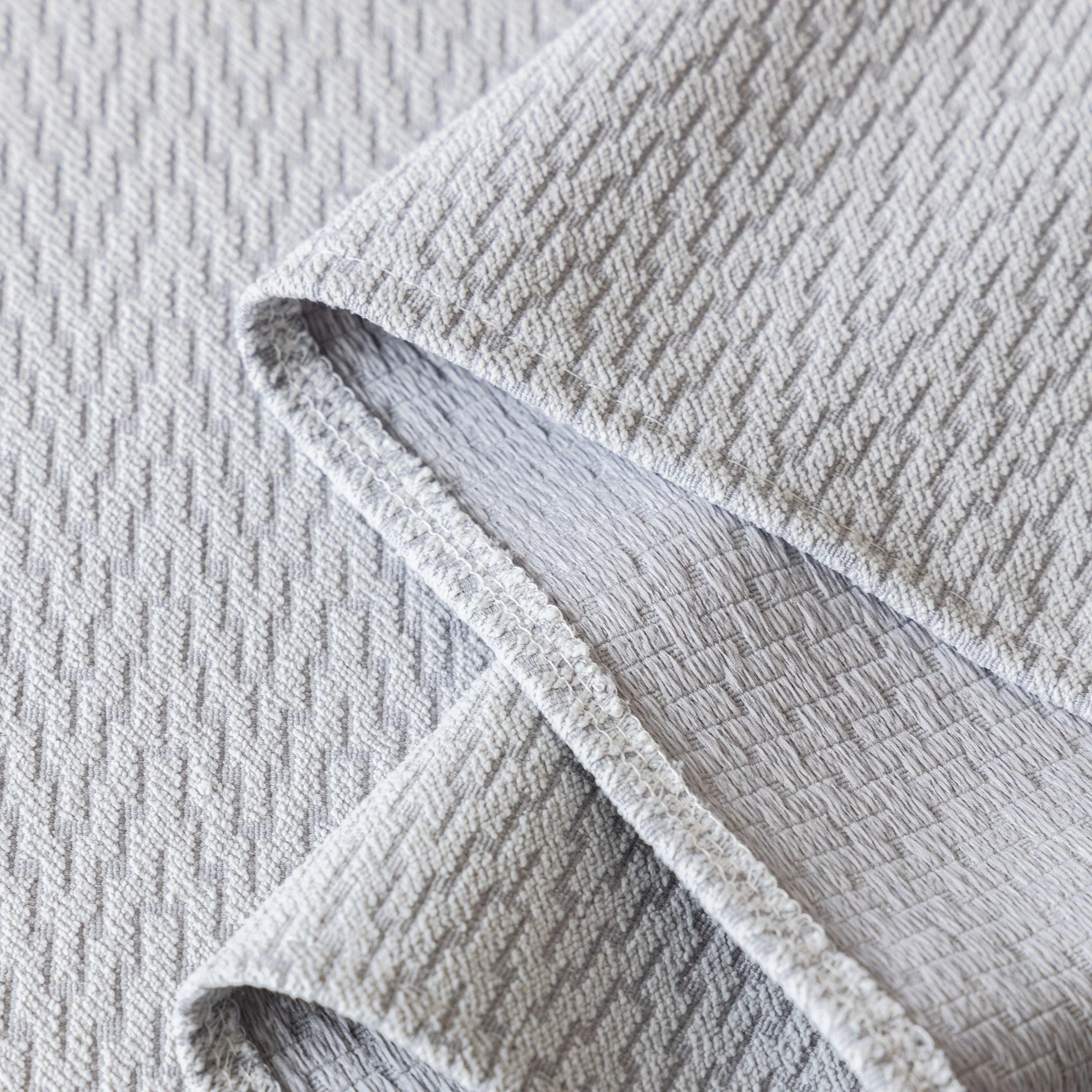 Herringbone Textured Sofa Throw Blanket, Durable Pet Friendly Modern Couch Slipcover - TaroTextile