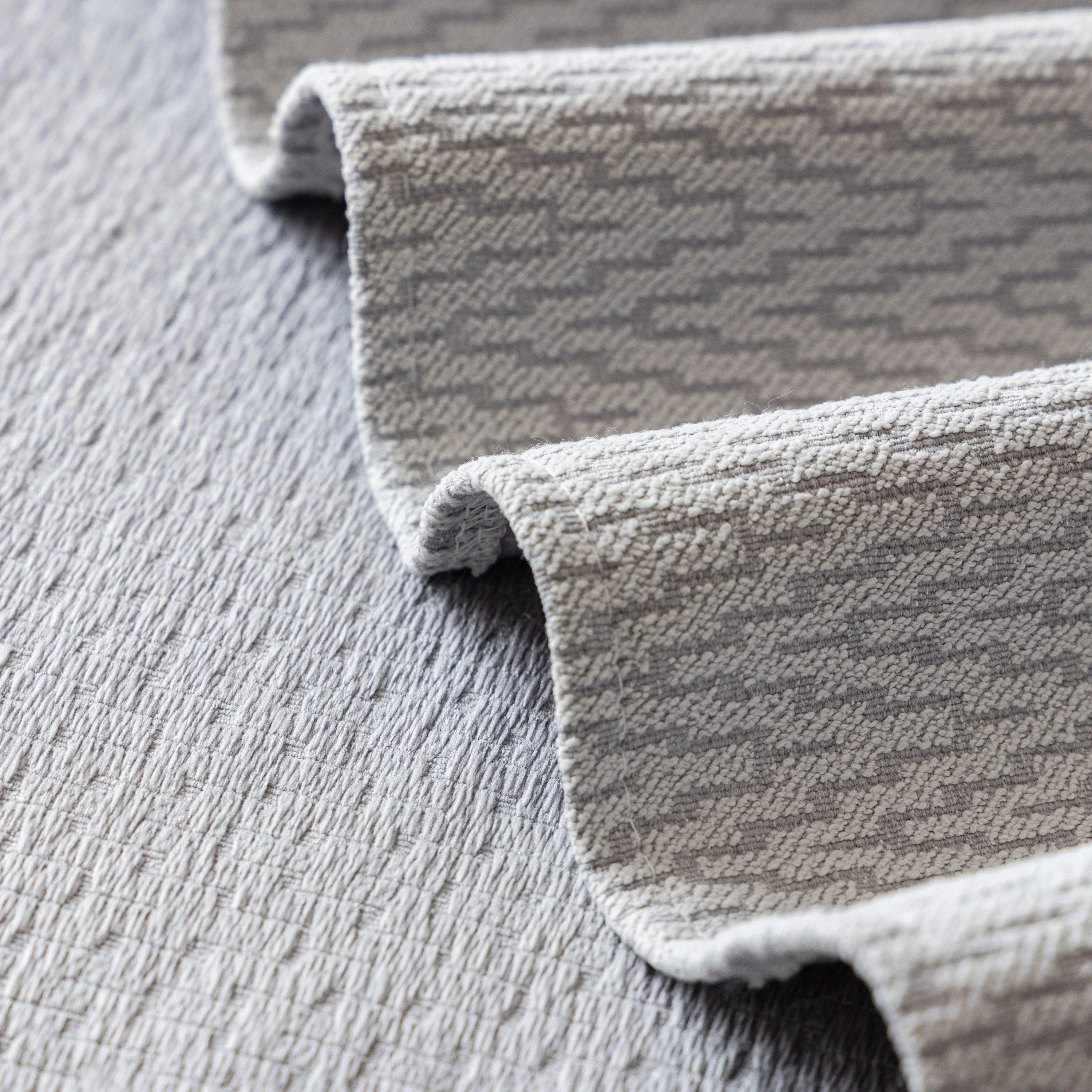 Herringbone Textured Sofa Throw Blanket, Durable Pet Friendly Modern Couch Slipcover - TaroTextile